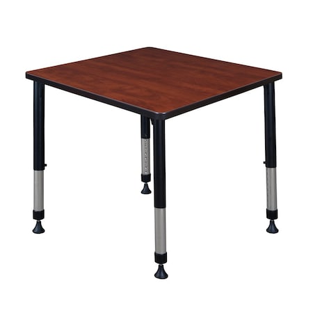 Kee Square Square Classroom Tables, 30 W, 30 L, 23-34 H, Wood, Metal TB3030CHAPBK